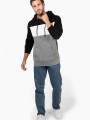 Sweat-shirts à personnaliser KARIBAN Sweat-shirt tricolore à capuche unisexe 