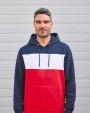 KARIBAN Dreifarbiges Kapuzensweatshirt, Unisex Sweatshirt personalisierbar