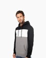 Sweat-shirt personnalisable KARIBAN Sweat-shirt tricolore à capuche unisexe
