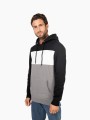 Sweat-shirts à personnaliser KARIBAN Sweat-shirt tricolore à capuche unisexe 