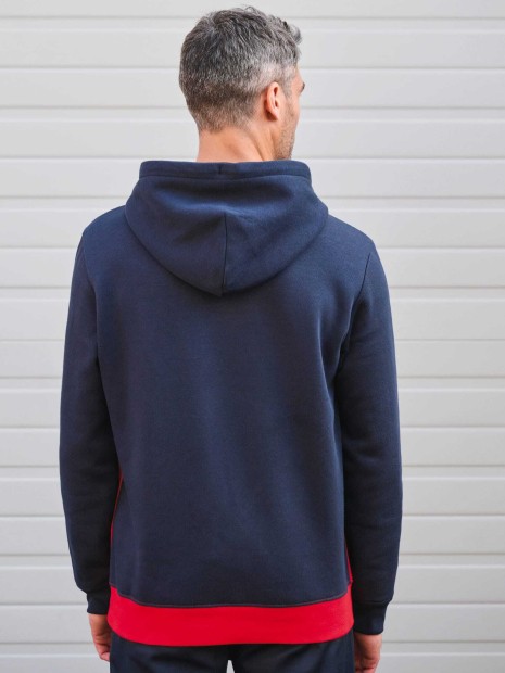 Sweat-shirts à personnaliser KARIBAN Sweat-shirt tricolore à capuche unisexe 