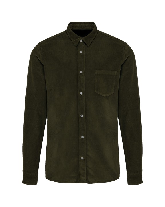 Chemise personnalisable KARIBAN Chemise manches longues en velours homme