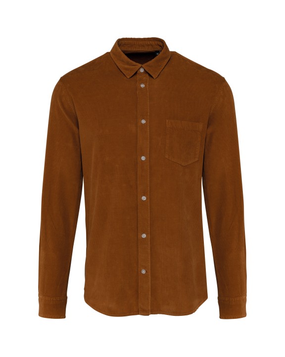 Chemise personnalisable KARIBAN Chemise manches longues en velours homme