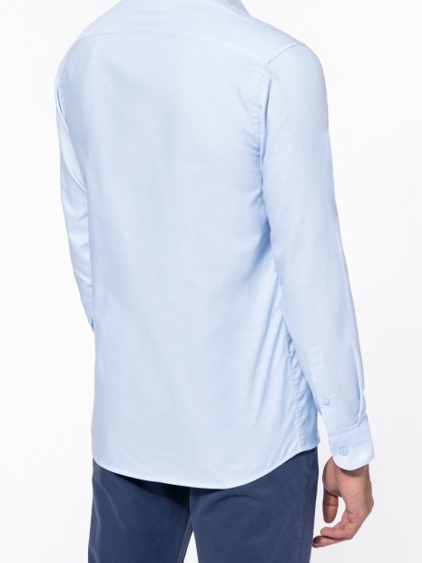 Chemises à personnaliser KARIBAN Chemise oxford manches longues homme 