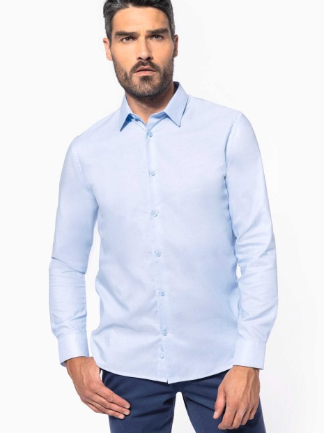Chemises à personnaliser KARIBAN Chemise oxford manches longues homme 