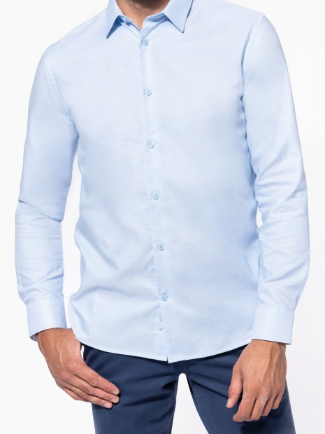 Chemises à personnaliser KARIBAN Chemise oxford manches longues homme 