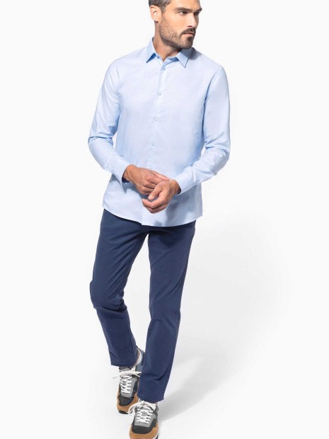 Chemises à personnaliser KARIBAN Chemise oxford manches longues homme 