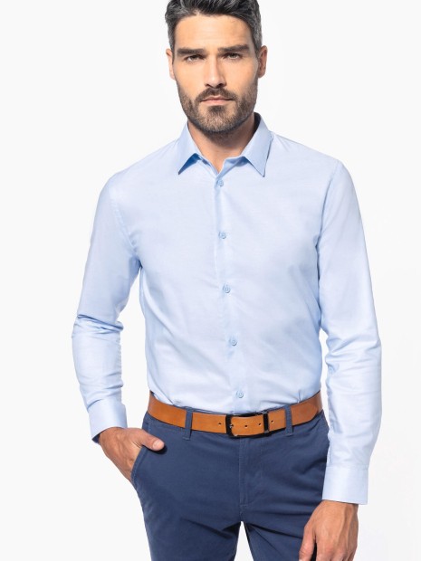 Chemises à personnaliser KARIBAN Chemise oxford manches longues homme 