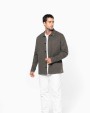 KARIBAN Hemdjacke für Herren Jacke personalisierbar