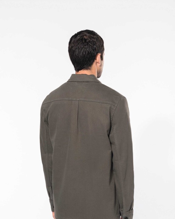 KARIBAN Hemdjacke für Herren Jacke personalisierbar