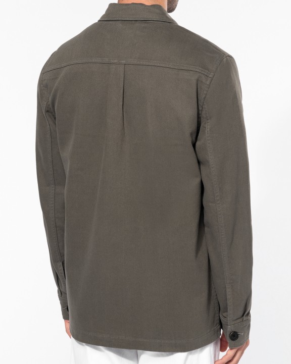 KARIBAN Hemdjacke für Herren Jacke personalisierbar