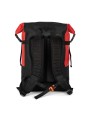 KIMOOD Sac à dos imperméable avec sangles de compression rouge/noir personnalisable
