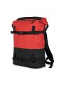 KIMOOD Sac à dos imperméable avec sangles de compression rouge/noir personnalisable