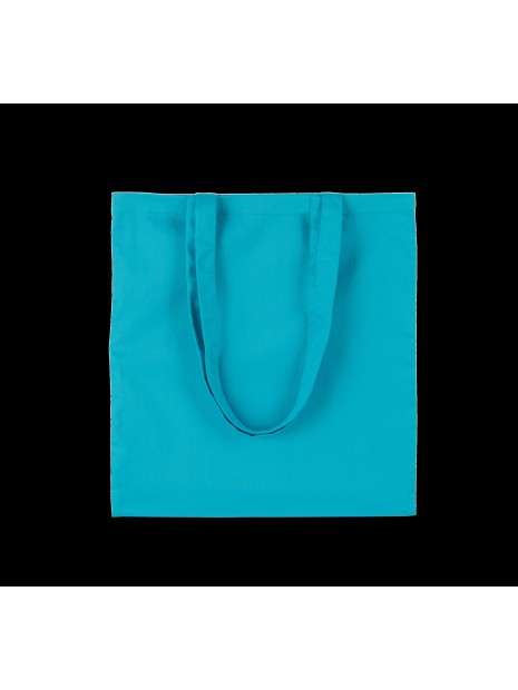 KIMOOD Sac de shopping en polycoton turquoise personnalisable