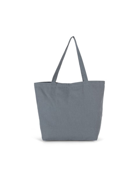 KIMOOD Grand sac shopping K-loop mineral grey jhoot personnalisable