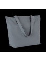 KIMOOD Grand sac shopping K-loop mineral grey jhoot personnalisable
