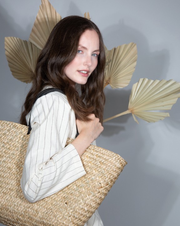 Sac & bagagerie personnalisable KIMOOD Panier shopping en paille
