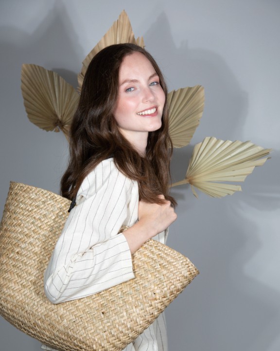 Sac & bagagerie personnalisable KIMOOD Panier shopping en paille
