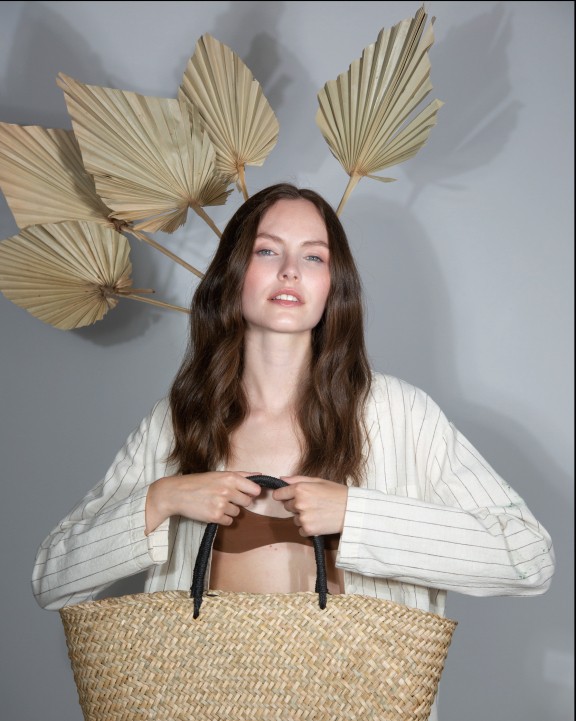 Sac & bagagerie personnalisable KIMOOD Panier shopping en paille