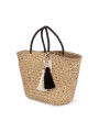 KIMOOD Panier shopping en paille straw personnalisable