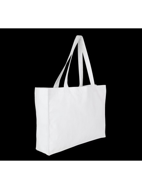 KIMOOD Grand sac shopping K-loop white jhoot personnalisable