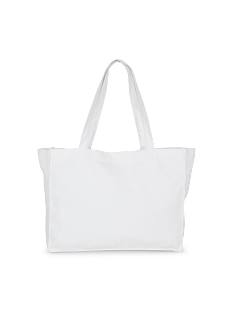 KIMOOD Grand sac shopping K-loop white jhoot personnalisable