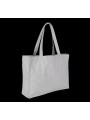 KIMOOD Grand sac shopping K-loop oxford grey jhoot personnalisable