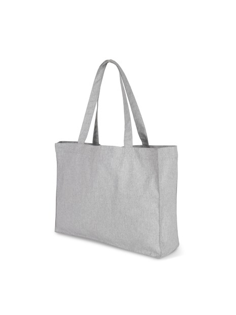 KIMOOD Grand sac shopping K-loop oxford grey jhoot personnalisable
