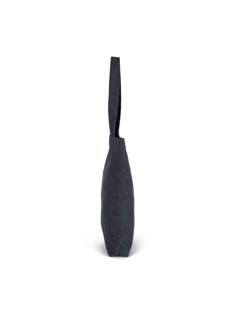 KIMOOD Sac shopping denim recycled denim personnalisable
