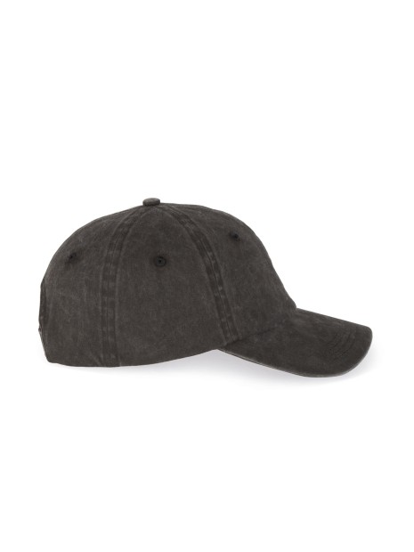 K-UP Casquette vintage - Dad cap noir délavé personnalisable