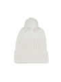 K-UP Bonnet avec pompon off white personnalisable