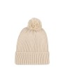 K-UP Bonnet avec pompon light sand personnalisable