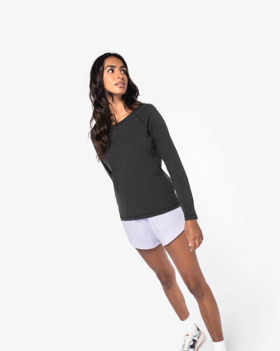 NATIVE SPIRIT Umweltfreundliches Raglan-Langarmshirt für Damen T-Shirt personalisierbar