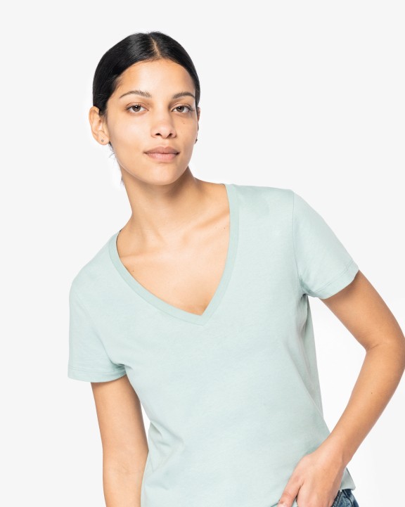 T-shirt personnalisable NATIVE SPIRIT T-shirt écoresponsable col V femme