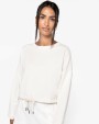 NATIVE SPIRIT Umweltfreundliches cropped Oversize Damen Sweatshirt mit Rundhalsausschnitt Sweatshirt personalisierbar