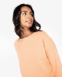 Sweat-shirt personnalisable NATIVE SPIRIT Sweat-shirt écoresponsable à col rond oversize crop femme