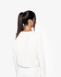 NATIVE SPIRIT Umweltfreundliches cropped Oversize Damen Sweatshirt mit Rundhalsausschnitt Sweatshirt personalisierbar