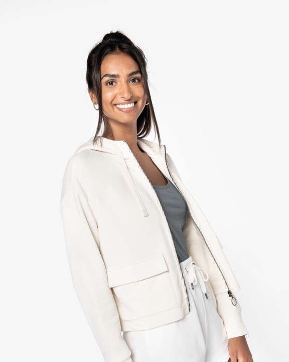 Sweater NATIVE SPIRIT Ecologische sweatvest met capuchon French Terry voor bedrukking &amp; borduring