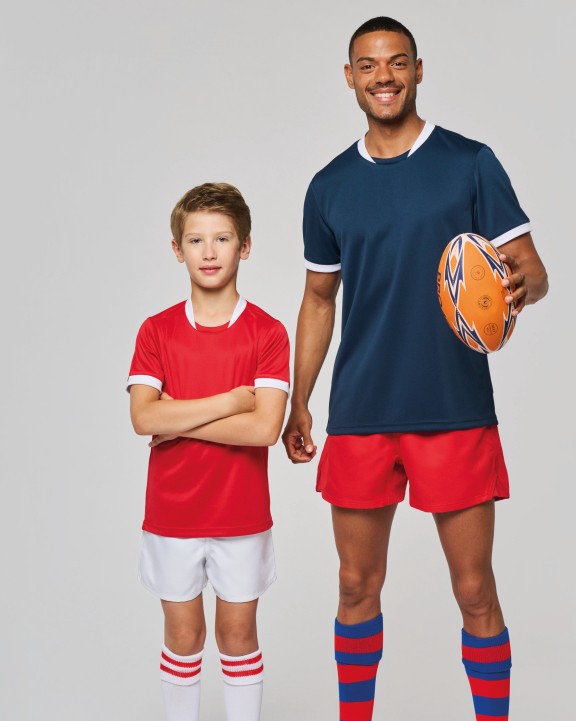 PROACT Rugby-Trikot mit kurzen Ärmeln, Unisex T-Shirt personalisierbar