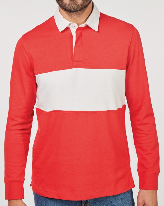 Poloshirt PROACT Rugbypolo met lange mouwen voor bedrukking &amp; borduring