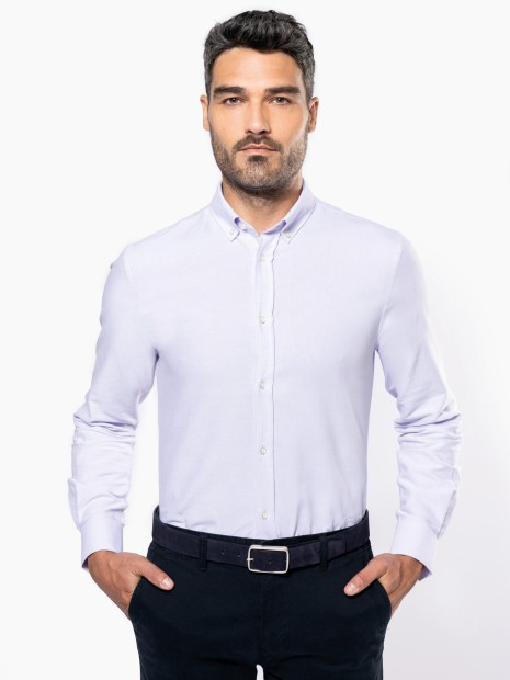 Chemises à personnaliser KARIBAN Chemise Oxford manches longues homme 