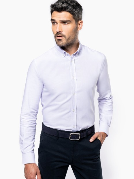 Chemises à personnaliser KARIBAN Chemise Oxford manches longues homme 