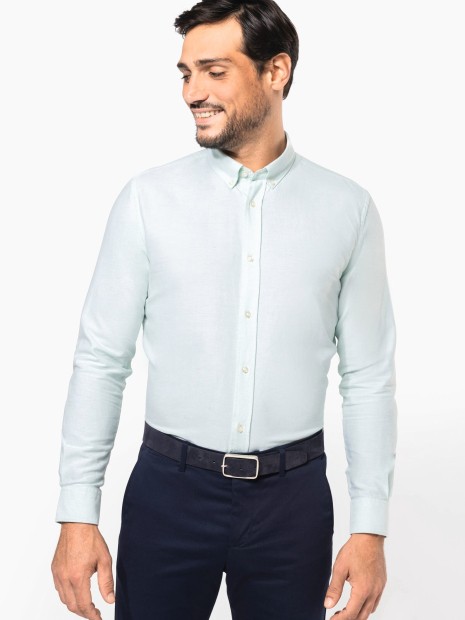 Chemises à personnaliser KARIBAN Chemise Oxford manches longues homme 