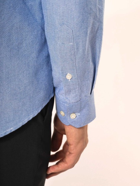 Chemises à personnaliser KARIBAN Chemise Oxford manches longues homme 