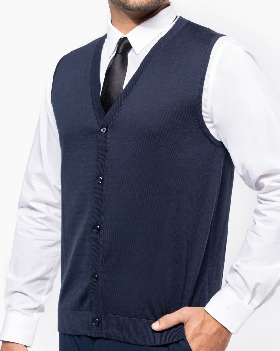 KARIBAN Supima® Weste für Herren Pullover personalisierbar