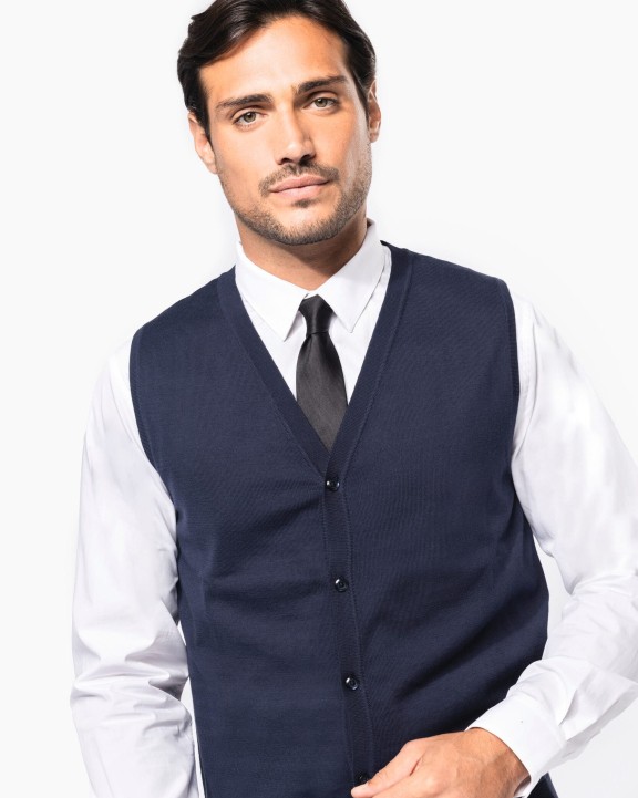 Pull personnalisable KARIBAN Gilet Supima® homme