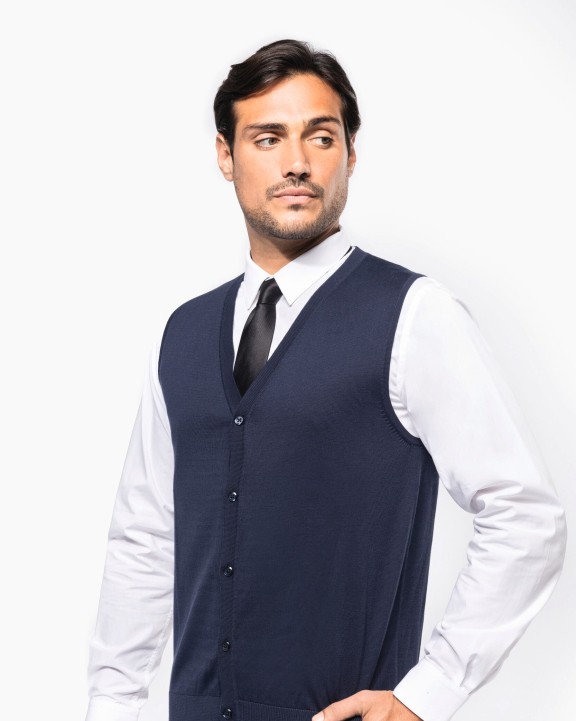 KARIBAN Supima® Weste für Herren Pullover personalisierbar