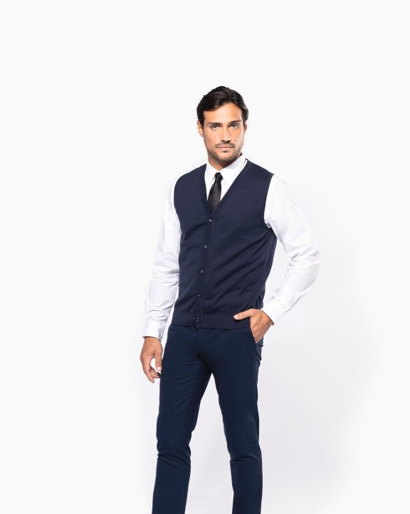 Pull personnalisable KARIBAN Gilet Supima® homme