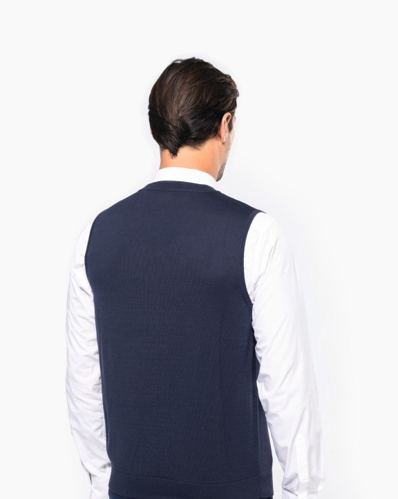 KARIBAN Supima® Weste für Herren Pullover personalisierbar
