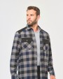 Chemise personnalisable WK. DESIGNED TO WORK Chemise à carreaux avec poches homme